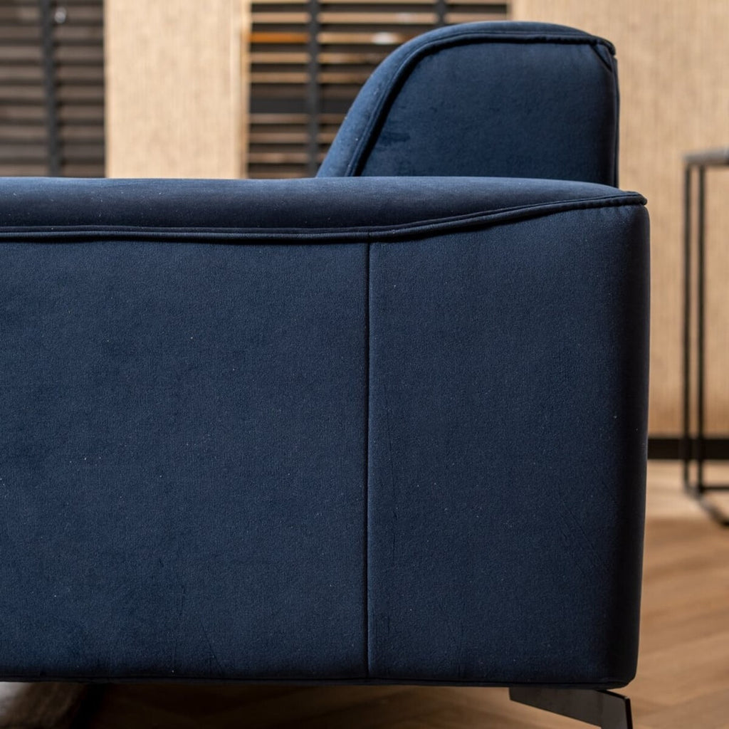 Velvet bank 2,5-zits Vegas blauw