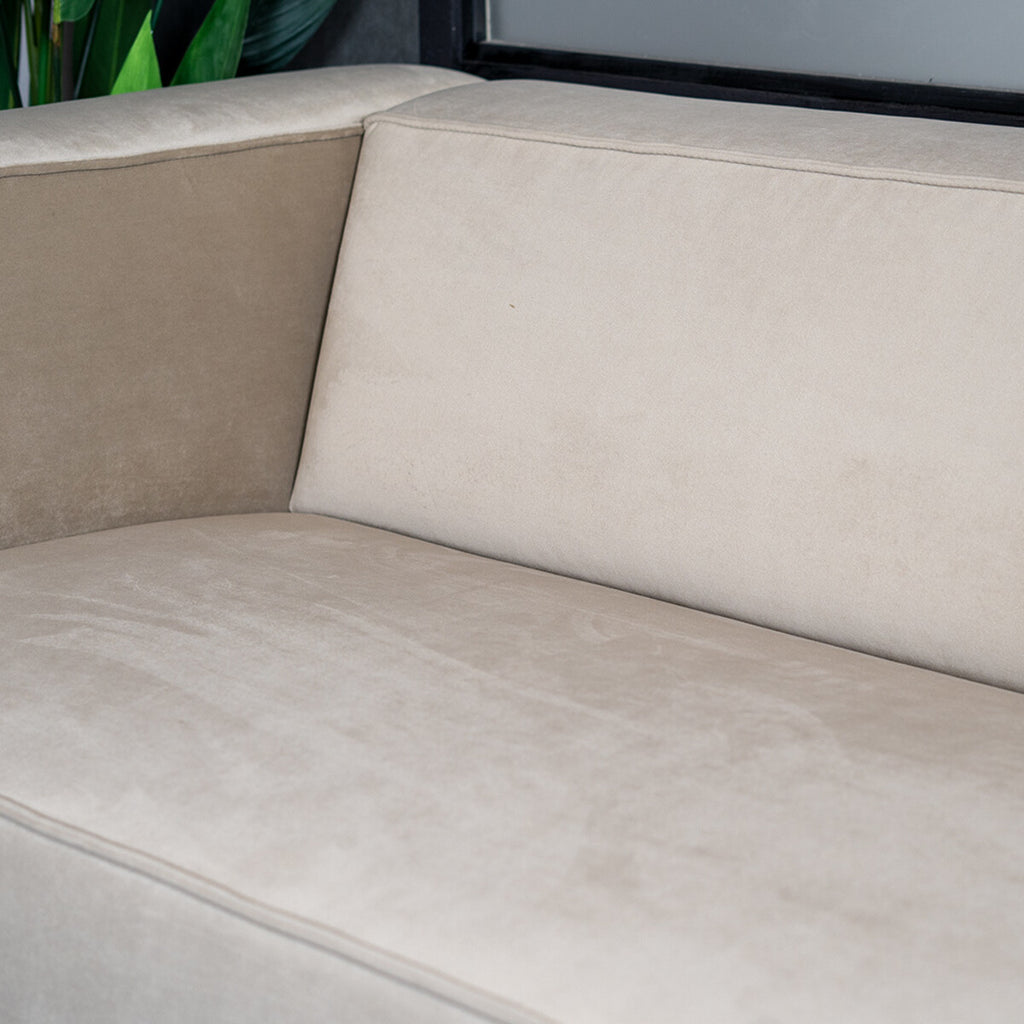 Velvet bank 3-zits Memphis beige